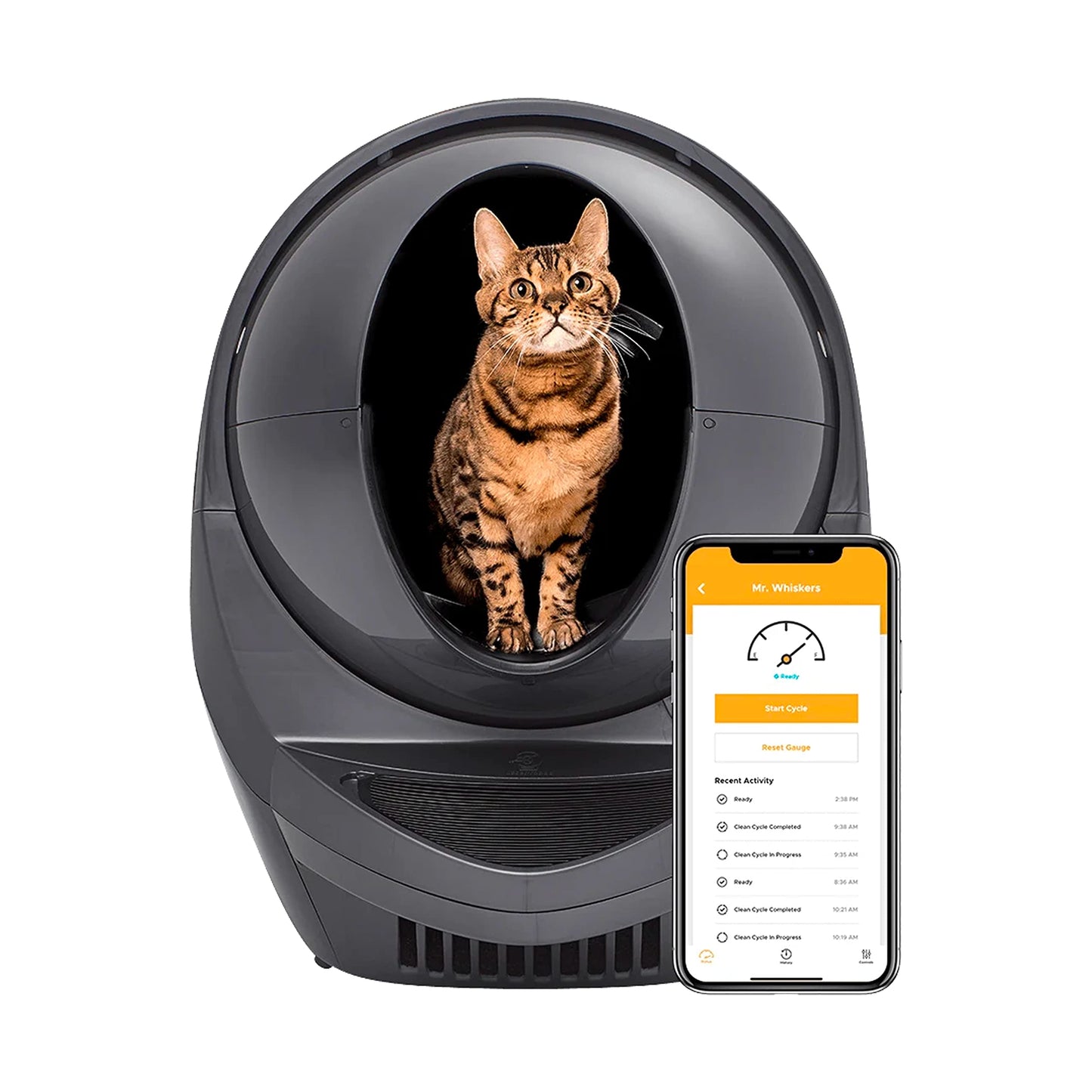 Litter-Robot 3 Grey – WiFi Enabled Self-Cleaning Cat Litter Box