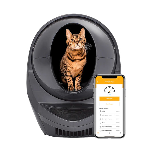Litter-Robot 3 Grey – WiFi Enabled Self-Cleaning Cat Litter Box